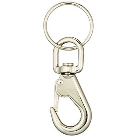 Heavy Duty Bolt Snap - Lucky Line Heavy Duty Bolt Snap, 1 per Card Key Hook, Nickel, 3-1/4