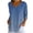 Navy, variant on Tqcoqu Women's V Neck Tunic Tops,3/4 Sleeve Gradient Print Casual Loose Daily Wear Tops,Blue-1 Women's S-XXL