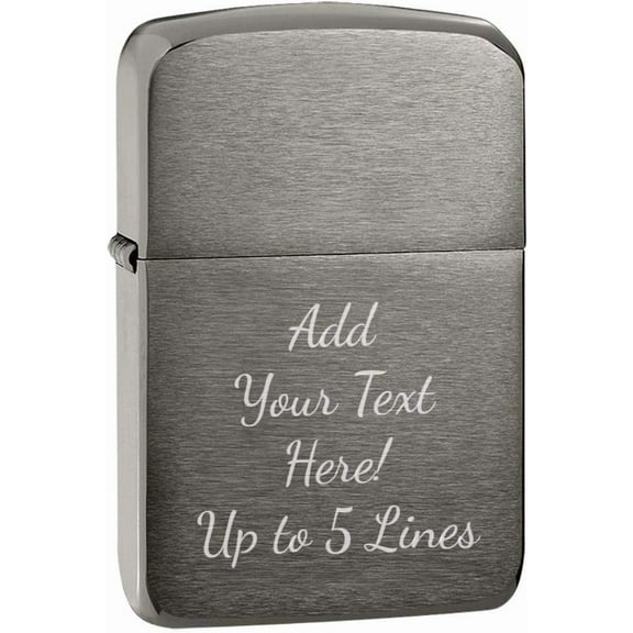 Zippo - Customized Message Black Ice 1941 Replica Original Windproof #24096