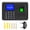 Black - EU Plug, variant on Riousery Biometric Fingerprint Password Attendance Machine 2.4in LCD Screen Time Clock Recorder with Multiple Language Support for Employee Checking In, EU Plug Black