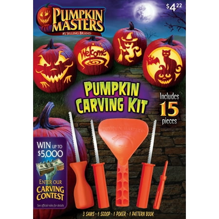 Pumpkin Masters Halloween Pumpkin Carving Kit, 15 Pieces