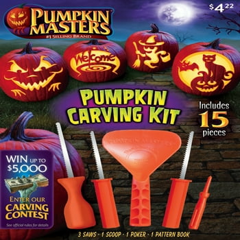 Pumpkin Masters Halloween Pumpkin Carving Kit, 15 Pieces