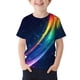 thumbnail image 1 of Cultivo de Manga Corta Superior Estrella Impresión Cuello Redondo Casual Versátil para Niños Niños Camisa de Manga Corta Tee Gráfica para 3-14 Años, 1 of 5