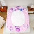 thumbnail image 5 of Manfei Letter A Monogrammed Twin Sheet Sets,Watercolor Rustic Flowers Twin Fitted Sheet,Cute Butterflies Flat Sheet For Girls,Microfiber Room Decorative,3 Pieces, 5 of 7