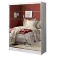 thumbnail image 1 of Ropero Closet Madesa Luke 2 Puertas Con Espejos Blanco 183 cm, 1 of 8