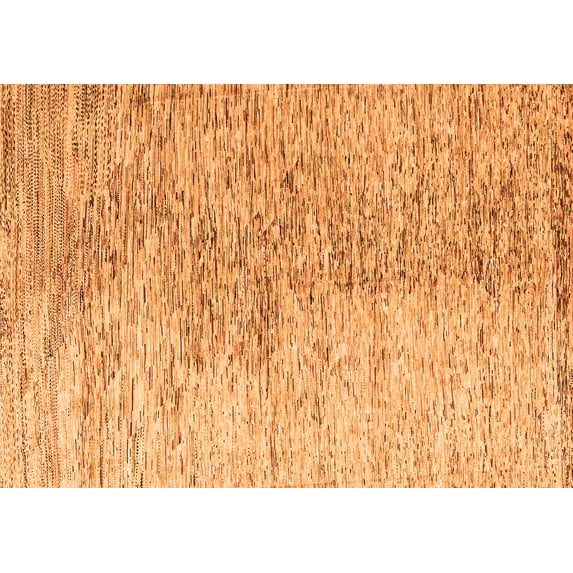 Ahgly Company Indoor Rectangle Oriental Orange Modern Area Rugs, 6' x 9'