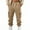 Khaki, variant on Mens Cargo Sweatpants Heavyweight Fleece Vintage Workout Loose Joggers Casual Baggy Drawstring Lounge Pants with Pockets (L, Army Green)