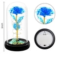 thumbnail image 3 of RYLZXChristmas Rose Gifts for Women,Birthday Gifts for Women Mom Christmas,Flowers for Delivery Prime,Blue Light Up Rose in A Glass Dome,Anniversary Rose Gift for Her Grandma Valentines Day, 3 of 5