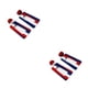 thumbnail image 3 of sweethay Pendientes de araña de acrílico Geométrico 4 de julio Día de la independencia americana Joyas exageradas Pendiente Trapezoide hueco Trapezoide hueco 2Conjunto, 3 of 6
