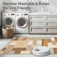 thumbnail image 5 of ODIKA 4'x6' Machine Washable Non-Slip Area Rug, Contemporary Stripe with Muted Earth Tone Palette and Dynamic Angles High Traffic Rug, Beige, 262354, 5 of 7