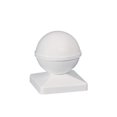 thumbnail image 1 of Classy Caps BP955 BALL PVC POST CAP 5X5 - White, 1 of 1