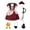 J, variant on Halloween Pirate Costume Set for Women Adult Hollow Out Backless Design Knitted Fabric Performance Suit for Holiday Party Stage Cosplay