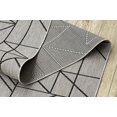 thumbnail image 4 of Runner Sizal Floorlux Design 20605 Triangles, Geometric Silver / Black 120 Cm, 4 of 5