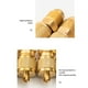 thumbnail image 4 of Seitruly Conector de latón, accesorios refrigerantes reutilizables, ligero, buen sellado, adaptadores de conexión, superficie lisa de alta Electrónica, 4 of 6