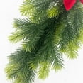 thumbnail image 4 of FEISHENTT Christmas Cedar Garland Teardrop Handmade Wreath With Bowknot Red Berries And For Home Holiday, 4 of 6