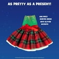 thumbnail image 4 of The Elf on the Shelf Claus Couture Gifts and Glamour Party Dress for Your Scout Elf - Includes Timeless Red and Green Plaid Party Dress with Sparkly Green Bodice, 4 of 5