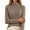 Brown, variant on Women's Knit Sweater Pullover Turtleneck Top Casual Wear Soft Comfortable Stretchable Long Sleeve Blouse For Spring Fall Winter Beautiful Casual Women's Skirt