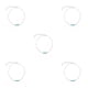 thumbnail image 3 of Guardurnaity Tobilleras Elegantes Ajustables Oro Plata Accesorios de Playa Regalos del Día de San Valentín de Tobillo para Mujeres Bodas Plata plata 5piezas Guardurnaity CBP253441, 3 of 5