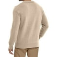 thumbnail image 2 of Men's V-Neck Knit Sweater Long Sleeve Solid Color Slim Fit Casual Pullover, 2 of 5
