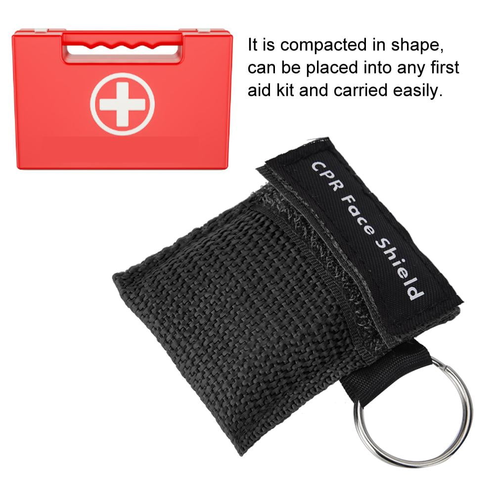 Spptty Mask Keychain, First Aid CPR Mask,OneWay Valve Emergency CPR