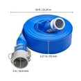 BENTISM Swimming Pool Filter Backwash Hose 2'' x 50' with Aluminum
