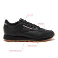 thumbnail image 2 of Zapatillas Reebok Classic Leather para mujer, color negro/blanco, talla 5-12, 2 of 6
