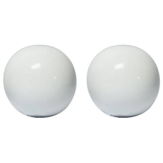 Urbanest Ball Lamp Finial – 1-1/4 Inch Tall, Glossy White – Decorative Lamp Shade Finial for Table & Floor Lamps- 2 Pieces