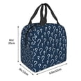 thumbnail image 3 of Pofeuu Question Marks Print Lunch Bag Lunch Box Insulated Lunch Bag Adult Lunch Box for Men and Women, 3 of 8