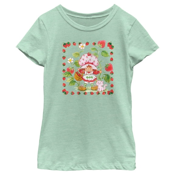 Girl's Strawberry Shortcake Berry Frame  Graphic T-Shirt