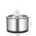 thumbnail image 3 of Pet Water Dispenser, Automatic Intelligent Flow, Circulating Stainless Steel Water Dispenser-SinKeeU, 3 of 4