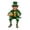 Green, variant on Dserhfy St. Patrick's Day Leprechaun Figurine Small Lucky Shamrock Statue Resin Irish Clover Leprechaun Ornament for Car Dashboard Home Table Decor