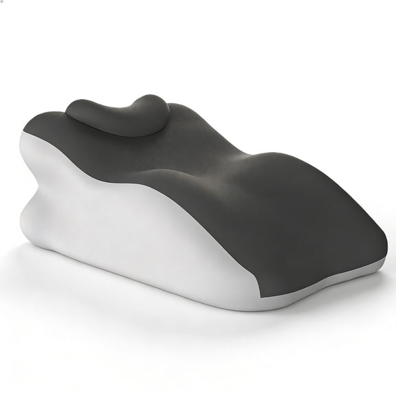 Oaskys Upgraded Memory Foam Pillow with Mini Headrest – Cervical Neck Support Pillow for Side, Back & Stomach Sleepers, Removable Washable Cover