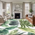 thumbnail image 2 of Rectangle Area Rug 5x8ft,Summer Green Tropical Palm Leaves Washable Carpet Non-Slip Runner Accent Rugs Indoor Floor Mat for Bedroom Living Room Decor,Watercolor Plant, 2 of 9