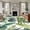 Green, variant on 6'x9' Area Rugs, Green Tropical Plant Indoor Outdoor Area Rug for Living Room Bedroom, Summer Botanical Palm Leaves Washable Bathroom Rugs Kitchen Floor Carpet Mats Home Decor Aesthetic