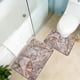thumbnail image 1 of Alfombrilla de baño con absorción de agua y secado rápido, en forma de U, para entrada de baño, juego de 2 unidades, 1 of 6