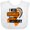 AA-White, variant on Inktastic I Wear Orange For My Mommy Leukemia Awareness Boys or Girls Baby Bib