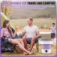 thumbnail image 6 of Portable Washing Machine 16L Large Capacity, Upgraded Portable Washer with 3 Cleaning Modes, Deep Cleaning Small Washer for Travel, Camping, Apartments, Dorms, Hotels (Purple), 6 of 7
