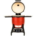 thumbnail image 2 of Big Joe™ III 24-inch Charcoal Grill in Red with Cart, Side Shelves, Grill Gripper, and Ash Tool, 2 of 6