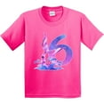 thumbnail image 3 of Inktastic 6th Birthday Mermaid Tail Youth T-Shirt, 3 of 5