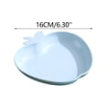thumbnail image 3 of Fegute Apples Shape Plates Plastic Reusable Dinner Plates Dishwasher Microwave Safe Elegant Design Outdoor Indoor Use Versatile Dining Kitchen Plates, 3 of 9