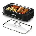 thumbnail image 1 of CUSIMAX 1500W Portable Smokeless Indoor Electric Grill – Korean BBQ Grill with LED Touch Display, Tempered Glass Lid, Nonstick Removable Plate, Black, 1 of 7