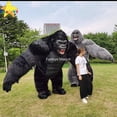 thumbnail image 3 of Funtoys Ape disfraz de mascota gorila inflable 2,6 m King Kong personalizado Anime Cosplay mascota tema vestido de lujo carnaval MOQ 1, 3 of 4