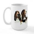 thumbnail image 2 of CafePress - Basset Hound Large Mug - 15 oz Ceramic Large White Novelty Mug, 2 of 6