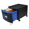 thumbnail image 5 of Storex Mobile Filing Cabinet-Color:Black / Blue, 5 of 7