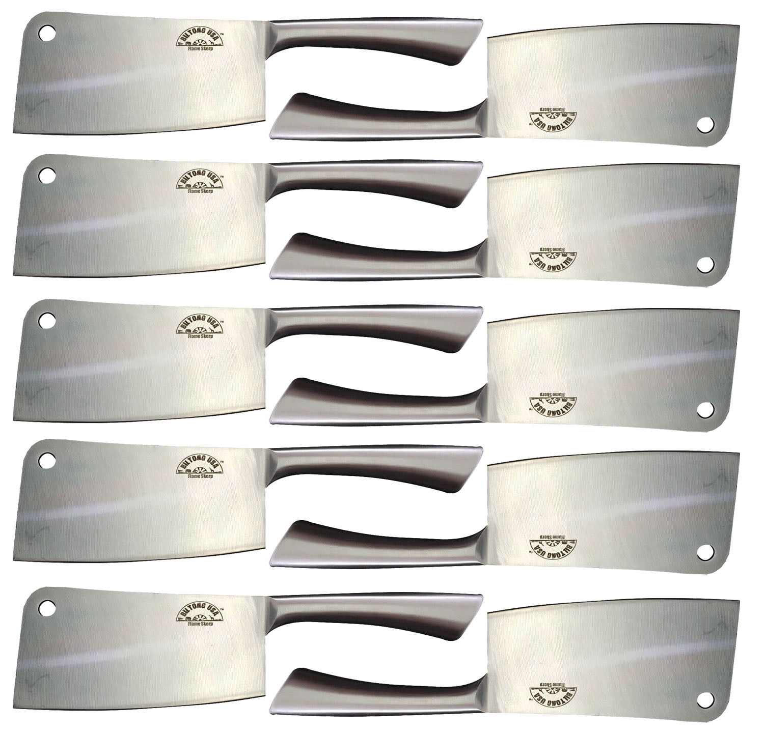 Chef Butcher Kitchen, 6 inch, Stainless Steel, Cleaver, 10 Pack by