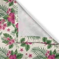 thumbnail image 3 of Ambesonne Tropical Kitchen Curtains, Plumeria and Hibiscus, 55"x39", Multicolor, 3 of 3