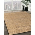 thumbnail image 3 of Ahgly Company Machine Washable Indoor Square Abstract Light Brown Area Rugs, 6' Square, 3 of 7