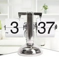 thumbnail image 2 of Flip Digital Clock -Small Scale Table Clock Retro Flip Clock Flip Internal Gear Operated Quartz Clock One Leg Clock Home, 2 of 6