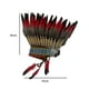 thumbnail image 3 of Tocado indio,Sombrero indio Tocado de plumas artificiales,Tocado de plumas para escenario Disfraces Fiesta Cosplay,Graduación Diadema Festival Disfraz,Sombreros Adultos Niños Banda, 3 of 8