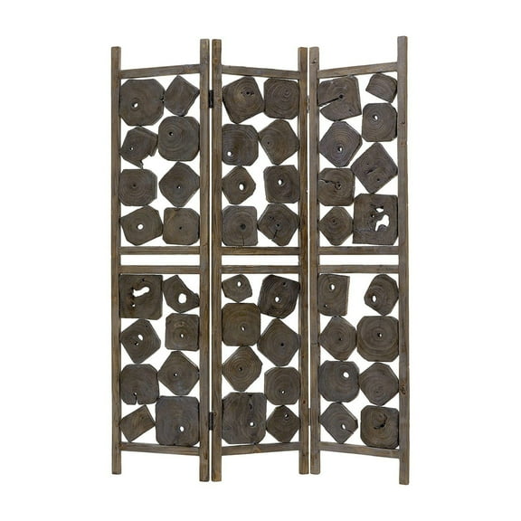 3 Panel Natural Wood Glenbrook Screen Room Divider
